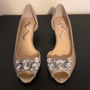 New Opentoe Nina formal dress wedges